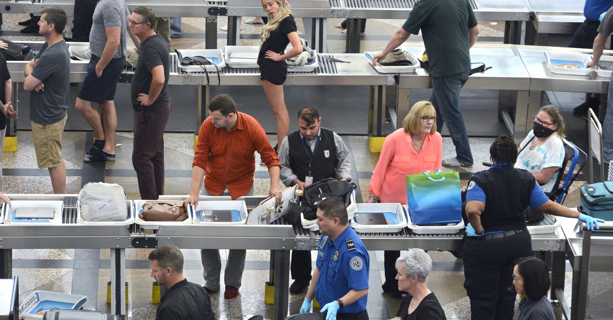 You can now take up to 12 ounces of hand sanitizer