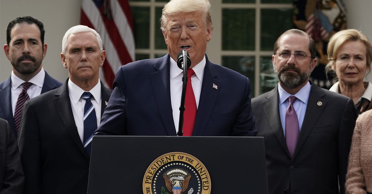 Trump flip-flops on question of receiving a novel coronavirus