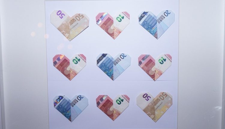 banknotes, sweetheart, money, gift, euro, idea, gift idea, wedding gift idea, wedding gift, money rain, currency, seem
