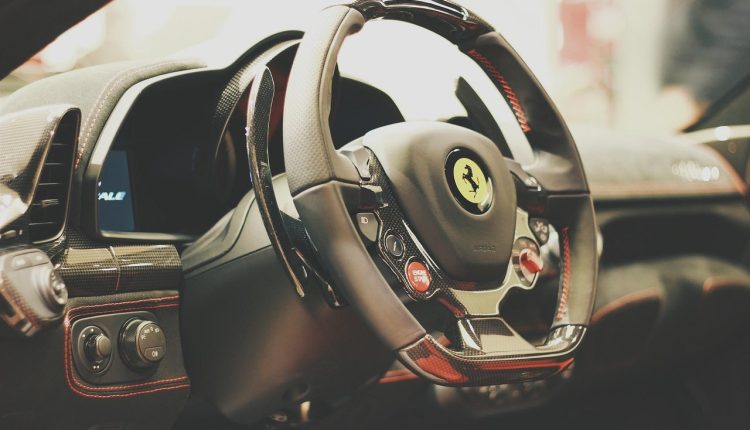 Ferrari Jony Ive interior illustration for Ferrari’s First EV Features Jony Ive‑Designed Interior in 2025